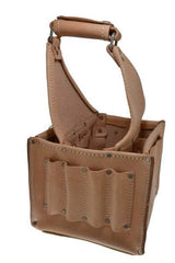 CLC - 17 Pocket Natural Leather Tool Tote - 8" Wide - A1 Tooling