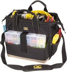 CLC - 23 Pocket Black & Khaki Polyester Tool Bag - 16" Wide x 9" Deep x 11" High - A1 Tooling