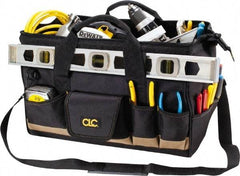 CLC - 25 Pocket Black & Tan Polyester Tool Bag - 18" Wide x 11" Deep x 12" High - A1 Tooling