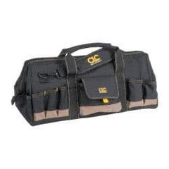 CLC - 32 Pocket Brown & Green Polyester Tool Bag - 24" Wide x 11" Deep x 12" High - A1 Tooling