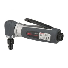 Ingersoll-Rand - 1/4" Collet, Angle Handle, Straight Air Die Grinder - 20,000 RPM, Rear Exhaust, 32 CFM, 0.3 hp, 620 kPa, 1/4 NPT - A1 Tooling