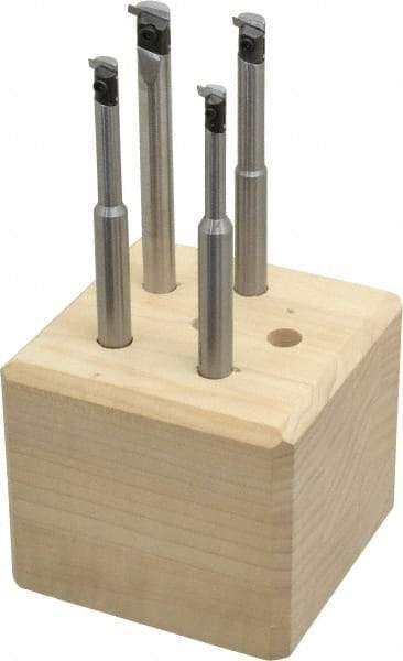 Everede Tool - 7/32" Min Diam Smallest Bar, 3/8" Min Diam Largest Bar, Carbide Indexable Boring Bar Set - 1-7/16, 1-5/8, 1-3/4, 6" Max Bore Depth - A1 Tooling