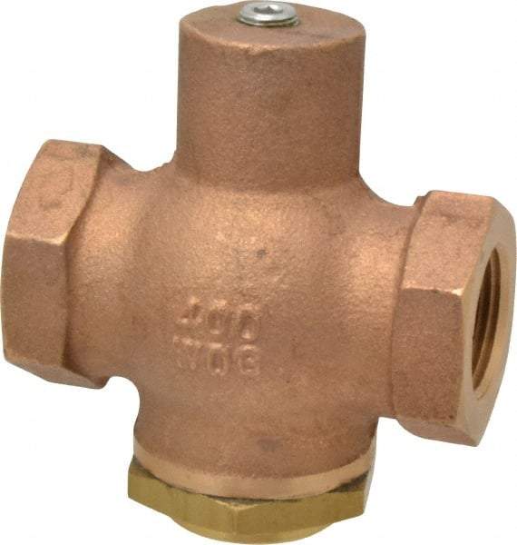 Kingston - 3/4" Brass Check Valve - Inline, FNPT x FNPT, 400 WOG - A1 Tooling