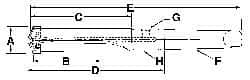 Allied Machine and Engineering - Series 2.5, 1-3/16 to 1-3/8" Diam, 4MT Taper Shank, Helical Flute Spade Drill - 7-3/8" Max Depth, 10-37/64" Body Length, 15-1/16" OAL, Standard Length, Through Coolant - A1 Tooling