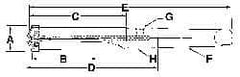 Allied Machine and Engineering - Series 2.5, 1-3/16 to 1-3/8" Diam, 4MT Taper Shank, Helical Flute Spade Drill - 7-3/8" Max Depth, 10-37/64" Body Length, 15-1/16" OAL, Standard Length, Through Coolant - A1 Tooling