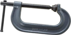 Wilton - Regular-Duty 4" Max Opening, 2-5/16" Throat Depth, Forged Steel Standard C-Clamp - 3,700 Lb Capacity, 0" Min Opening, Standard Throat Depth - A1 Tooling