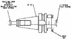 Collis Tool - CAT40 Taper Shank 1-1/2" Pilot Diam Shell Mill Holder - 2.4" Flange to Nose End Projection, 3.62" Nose Diam, 3/4-16 Lock Screw - Exact Industrial Supply