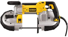 DeWALT - 120 Volt, Electric Handheld Bandsaw - 2.44 m Cord Length, 5 Inch (Round) and 5 x 4-3/4 Inch (Rectangular) Depth of Cut, 100 and 350 SFPM, 10 Amp - A1 Tooling