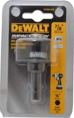 DeWALT - 7/8" Diam, 5/8" Cutting Depth, Hole Saw - Bi-Metal Saw, Toothed Edge - A1 Tooling