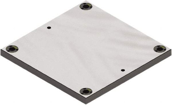 Jergens - 400mm Long x 400mm Wide Steel Fixture Plate - 25mm Plate Thickness - A1 Tooling