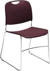 NPS - Polypropylene Blue Stacking Chair - Chrome Frame, 17" Wide x 22-1/2" Deep x 31" High - A1 Tooling