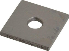 Mitutoyo - 0.1007" Square Steel Gage Block - Accuracy Grade 0, Includes Certificate of Inspection - A1 Tooling