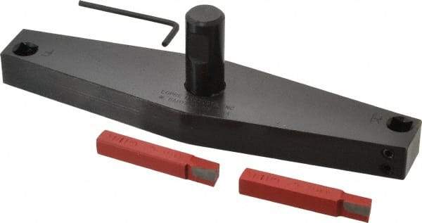 Flexbar - 8" Head, 3/4" Shank Diam, 2 Bits Per Cutter, 3/8" Tool Bit, Fly Cutter - Straight Shank, Bits Included - A1 Tooling