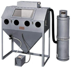 Trinco - 52" Wide x 64" High x 25" Deep Floor Sandblaster - Working Dimensions 48" Wide x 23" High x 24" Deep - A1 Tooling