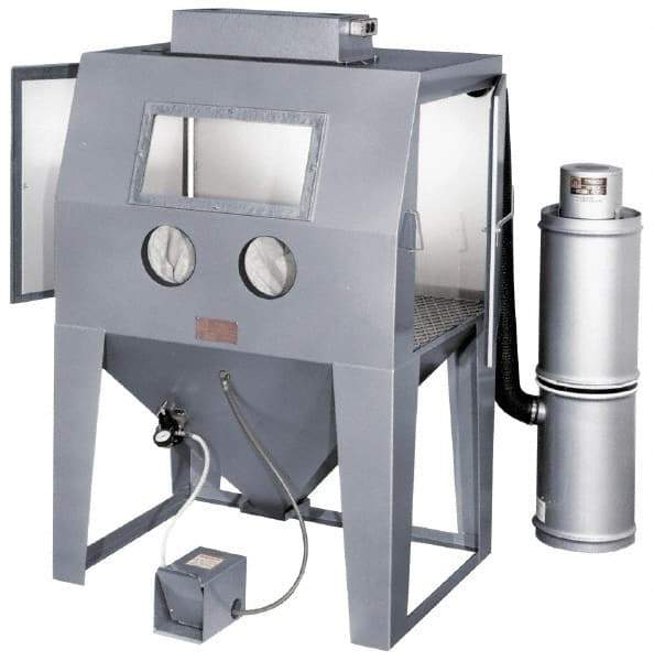 Trinco - 53" Wide x 78" High x 37" Deep Floor Sandblaster - Working Dimensions 48" Wide x 36" High x 36" Deep - A1 Tooling