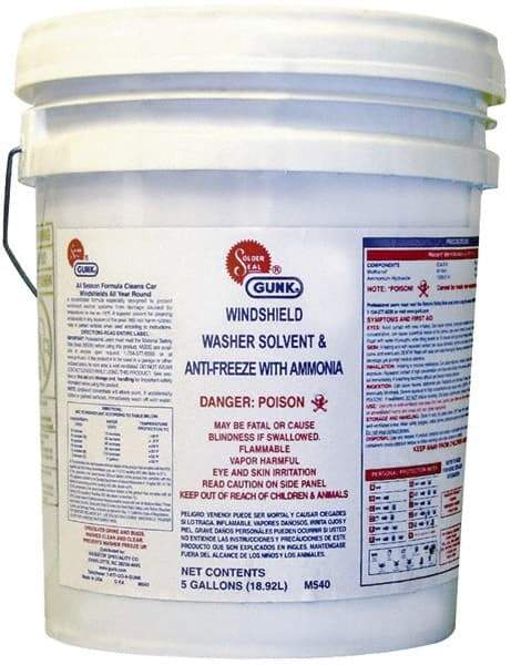 Gunk - Windshield Washer Fluid - 5 Gal Pail - A1 Tooling