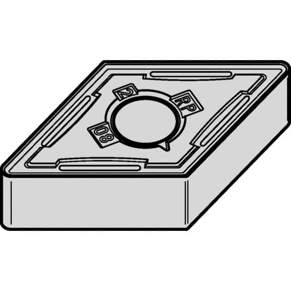 Kennametal - DNMG443 RP Grade KCP25 Carbide Turning Insert - TiCN/Al2O3 Finish, 55° Diamond, 1/2" Inscr Circle, 1/4" Thick, 3/64" Corner Radius - A1 Tooling