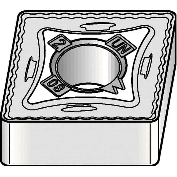 Kennametal - CNMG433 UN Grade KCK20B Carbide Turning Insert - TiOCN Finish, 80° Diamond, 1/2" Inscr Circle, 3/16" Thick, 3/64" Corner Radius - A1 Tooling