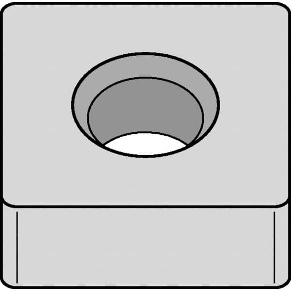 Kennametal - SNMA543 NONE Grade KCK15B Carbide Turning Insert - TiOCN Finish, 90° Square, 5/8" Inscr Circle, 1/4" Thick, 3/64" Corner Radius - A1 Tooling