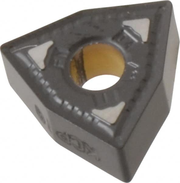 Kennametal - WNMG331 FN Grade KCP10 Carbide Turning Insert - TiCN/Al2O3 Finish, 80° Trigon, 3/8" Inscr Circle, 3/16" Thick, 1/64" Corner Radius - A1 Tooling