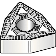 Kennametal - WNMG332 RN Grade KCP10B Carbide Turning Insert - TiCN/Al2O3/TiOCN Finish, 80° Trigon, 3/8" Inscr Circle, 3/16" Thick, 1/32" Corner Radius - A1 Tooling