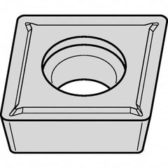 Kennametal - CPMT32.51 LF Grade KCM25B Carbide Turning Insert - TiOCN Finish, 80° Diamond, 3/8" Inscr Circle, 5/32" Thick, 1/64" Corner Radius - A1 Tooling