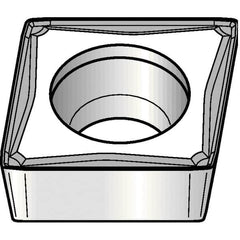 Kennametal - CPMT32.52 FW Grade KCP25 Carbide Turning Insert - TiCN/Al2O3 Finish, 80° Diamond, 3/8" Inscr Circle, 5/32" Thick, 1/32" Corner Radius - A1 Tooling