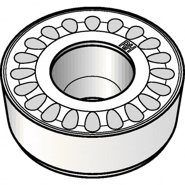 Kennametal - RCMT2006M0 RH Grade KCP25 Carbide Turning Insert - TiCN/Al2O3 Finish, Round, 20mm Inscr Circle, 1/4" Thick - A1 Tooling