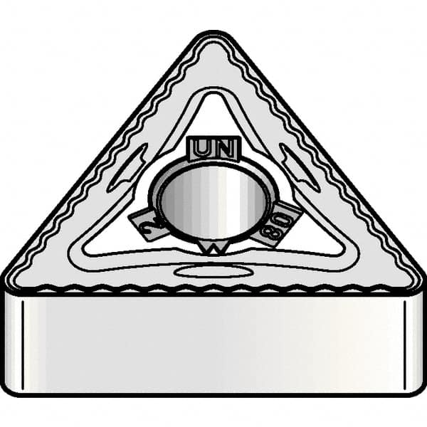 Kennametal - TNMG333 UN Grade KCK20B Carbide Turning Insert - TiOCN Finish, 60° Triangle, 3/8" Inscr Circle, 3/16" Thick, 3/64" Corner Radius - A1 Tooling