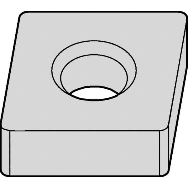 Kennametal - CNMA431 NONE Grade KCK05B Carbide Turning Insert - TiOCN Finish, 80° Diamond, 1/2" Inscr Circle, 3/16" Thick, 1/64" Corner Radius - A1 Tooling