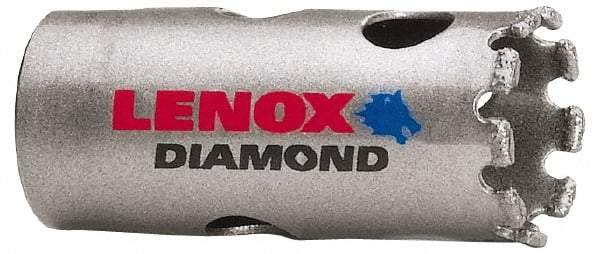 Lenox - 7/8" Diam, 1-5/8" Cutting Depth, Hole Saw - Diamond Grit Saw, Continuous Edge - A1 Tooling