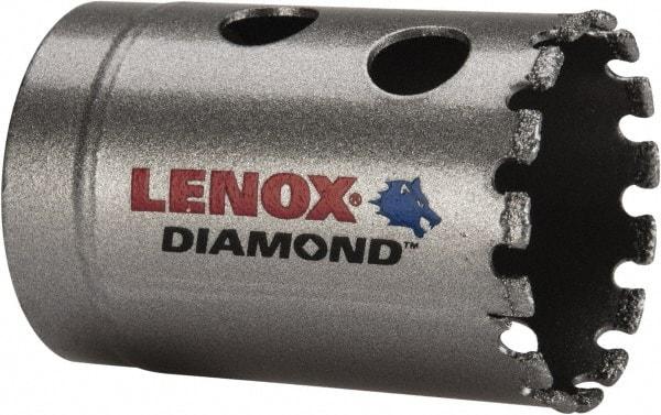 Lenox - 1-3/8" Diam, 1-5/8" Cutting Depth, Hole Saw - Diamond Grit Saw, Continuous Edge - A1 Tooling