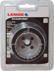 Lenox - 2" Diam, 1-5/8" Cutting Depth, Hole Saw - Diamond Grit Saw, Continuous Edge - A1 Tooling