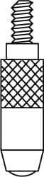 SPI - #4-48 Thread, Feeler (Spherical) Drop Indicator Contact Point - A1 Tooling