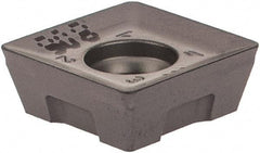 Iscar - QDMT1205 M Grade IC908 Carbide Milling Insert - TiAlN Finish, 0.1969" Thick, 0.8mm Corner Radius - A1 Tooling