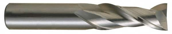 OSG - 1", 2 Flute, Single End, Solid Carbide, 0.12" Corner Radius End Mill - 5" OAL, 30° Helix, Right Hand Flute, 2" LOC, Right Hand Cut - A1 Tooling