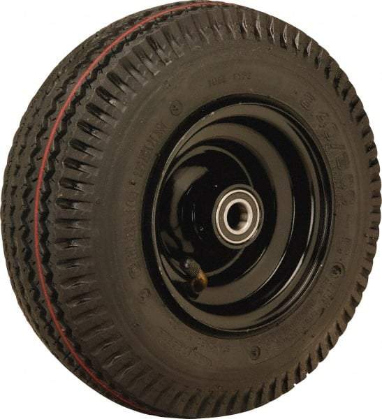 Hamilton - 16 Inch Diameter x 4-7/8 Inch Wide, Rubber Caster Wheel - 960 Lb. Capacity, 4-1/2 Inch Hub Length, 1-1/4 Inch Axle Diameter, Straight Roller Bearing - A1 Tooling