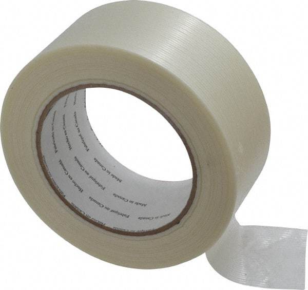 3M - 2" x 60 Yd Clear Rubber Adhesive Packaging Tape - Polypropylene Film Backing, 4 mil Thick, 100 Lb Tensile Strength, Series 8934 - A1 Tooling