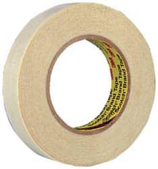 3M - 60 Yd Long x 1-1/2" Wide, Series 361, White Silicone Glass Cloth Tape - 7.5 mil Thick, 182 Lb/In Tensile Strength - A1 Tooling