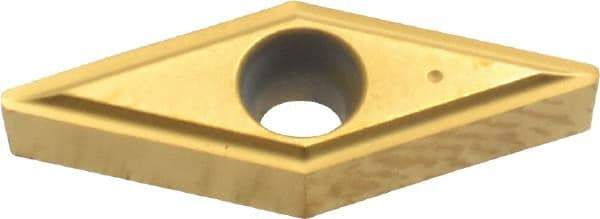 Kennametal - VBGT221 LF Grade KC730 Carbide Turning Insert - TiN Finish, 35° Diamond, 1/4" Inscr Circle, 1/8" Thick, 1/64" Corner Radius - A1 Tooling