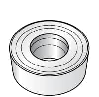 Kennametal - RCMT0602M0 Grade KC730 Carbide Turning Insert - TiN Finish, Round, 6mm Inscr Circle, 3/32" Thick - A1 Tooling