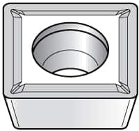 Kennametal - SPGT32.52 LF Grade KC730 Carbide Turning Insert - TiN Finish, 90° Square, 3/8" Inscr Circle, 5/32" Thick, 1/32" Corner Radius - A1 Tooling