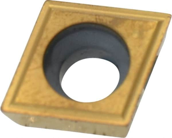 Kennametal - CPGM32.50.5 Grade KC730 Carbide Turning Insert - TiN Finish, 80° Diamond, 3/8" Inscr Circle, 5/32" Thick, 0.0079" Corner Radius - A1 Tooling