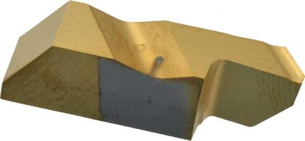 Kennametal - 3001NP K Grade KC730, 3.15mm Cutting Width Carbide Grooving Insert - 6.35mm Max Depth of Cut, Right Hand, 0.25mm Corner Radius, TiN Finish - A1 Tooling