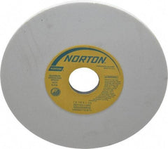 Norton - 7" Diam x 1-1/4" Hole x 1/4" Thick, L Hardness, 150 Grit Surface Grinding Wheel - Aluminum Oxide, Type 1, Very Fine Grade, 3,600 Max RPM, Vitrified Bond, No Recess - A1 Tooling