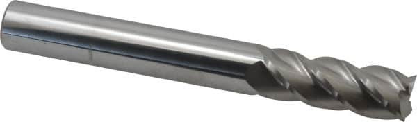 Accupro - 3/4", 4 Flute, Single End, Solid Carbide, 0.015" Corner Radius End Mill - 6" OAL, 40° Helix, Right Hand Flute, 2" LOC, Right Hand Cut - A1 Tooling