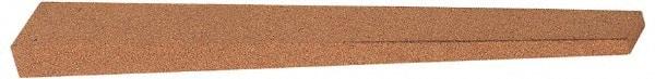 Norton - 4" Long x 1/2" Wide x 1/4" Thick, Aluminum Oxide Sharpening Stone - Taper, Fine Grade - A1 Tooling