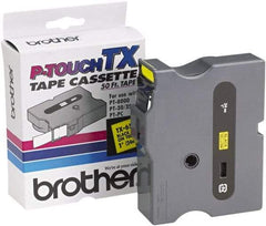 Brother - 1" Wide x 600" Long, Yellow Tape Cassette - For Label Maker - A1 Tooling