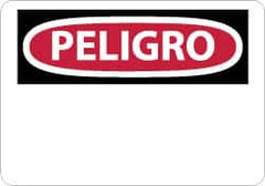 NMC - "Peligro", 10" Long x 14" Wide, Aluminum Safety Sign - Rectangle, 0.04" Thick, Use for Workplace/Safety - A1 Tooling