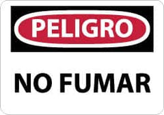 NMC - "Peligro - No Fumar", 10" Long x 14" Wide, Aluminum Safety Sign - Rectangle, 0.04" Thick, Use for Smoking Regulations - A1 Tooling